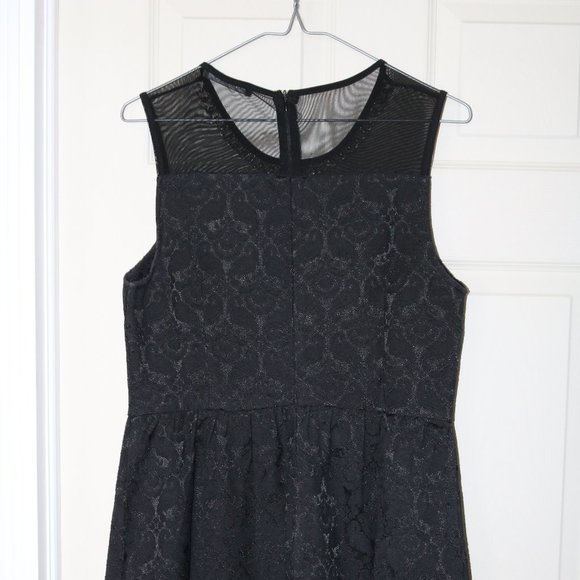Short Black Suzy Shier Lace/Pearl Dress - Picture 2 of 8